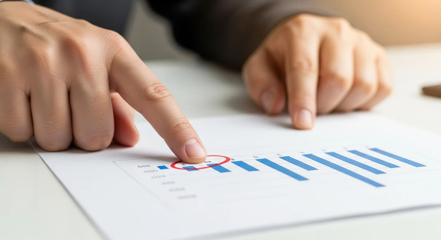 Relatório de campanha Google Ads impresso com anotações e marcações de análise de performance