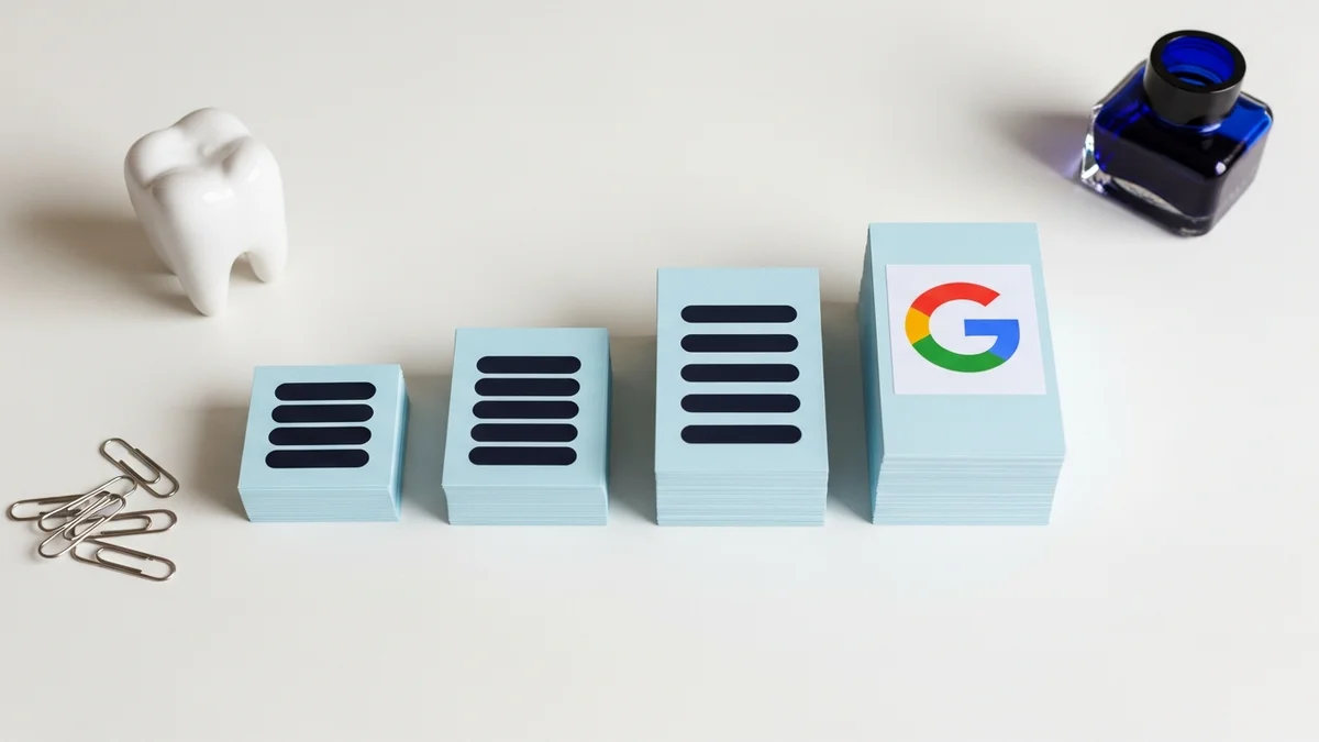 Ilustração representando google ads para plano odontológico: 3x mais leads — artigo do blog givanildo.com.br