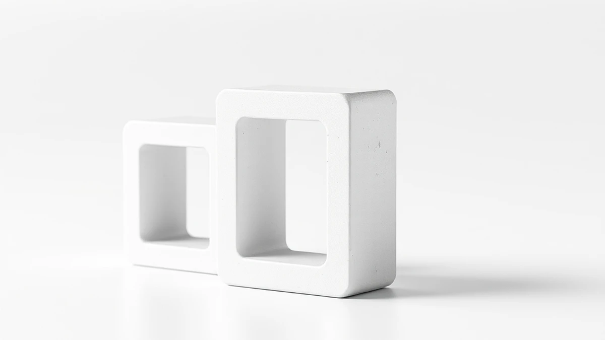 Balança de latão comparando moedas douradas e maçã verde sobre mármore branco iluminado.