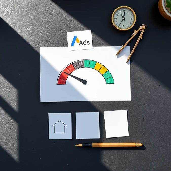 Ilustração representando índice de qualidade google ads: como melhorar — artigo do blog givanildo.com.br