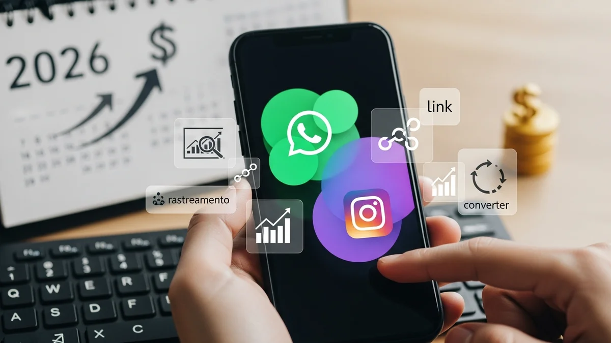 Dashboard do Bitly mostrando gráfico de cliques por dia com dados de origem por campanha do Instagram