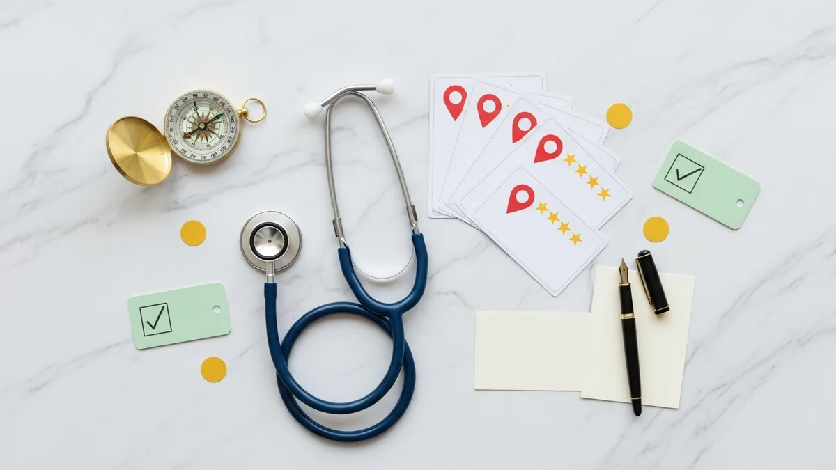 Ilustração representando seo para clínicas: como aparecer no google — artigo do blog givanildo.com.br