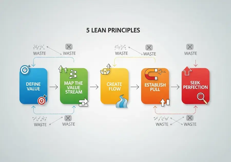 Os Cinco Princípios Essenciais do Lean